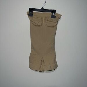 SKIMS SEAMLESS SCULPT STRAPLESS SHORTIE BODYSUIT CLAY SMALL NEW